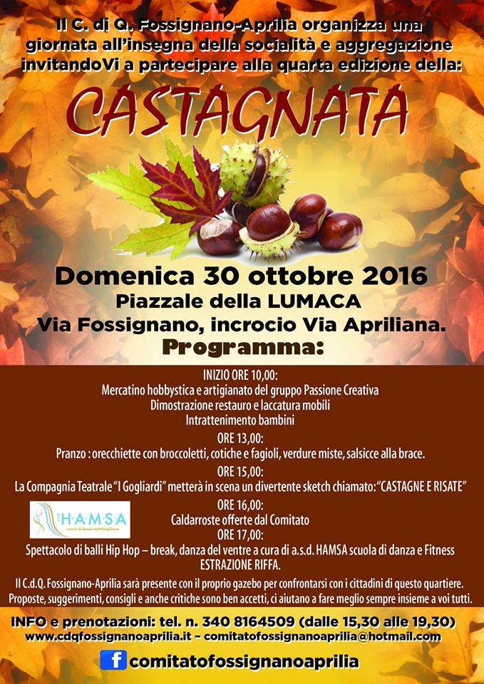 volantino castagnata 2016